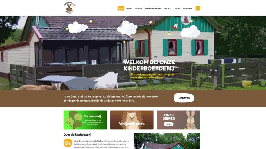 Website Kinderboerderij Wijhe